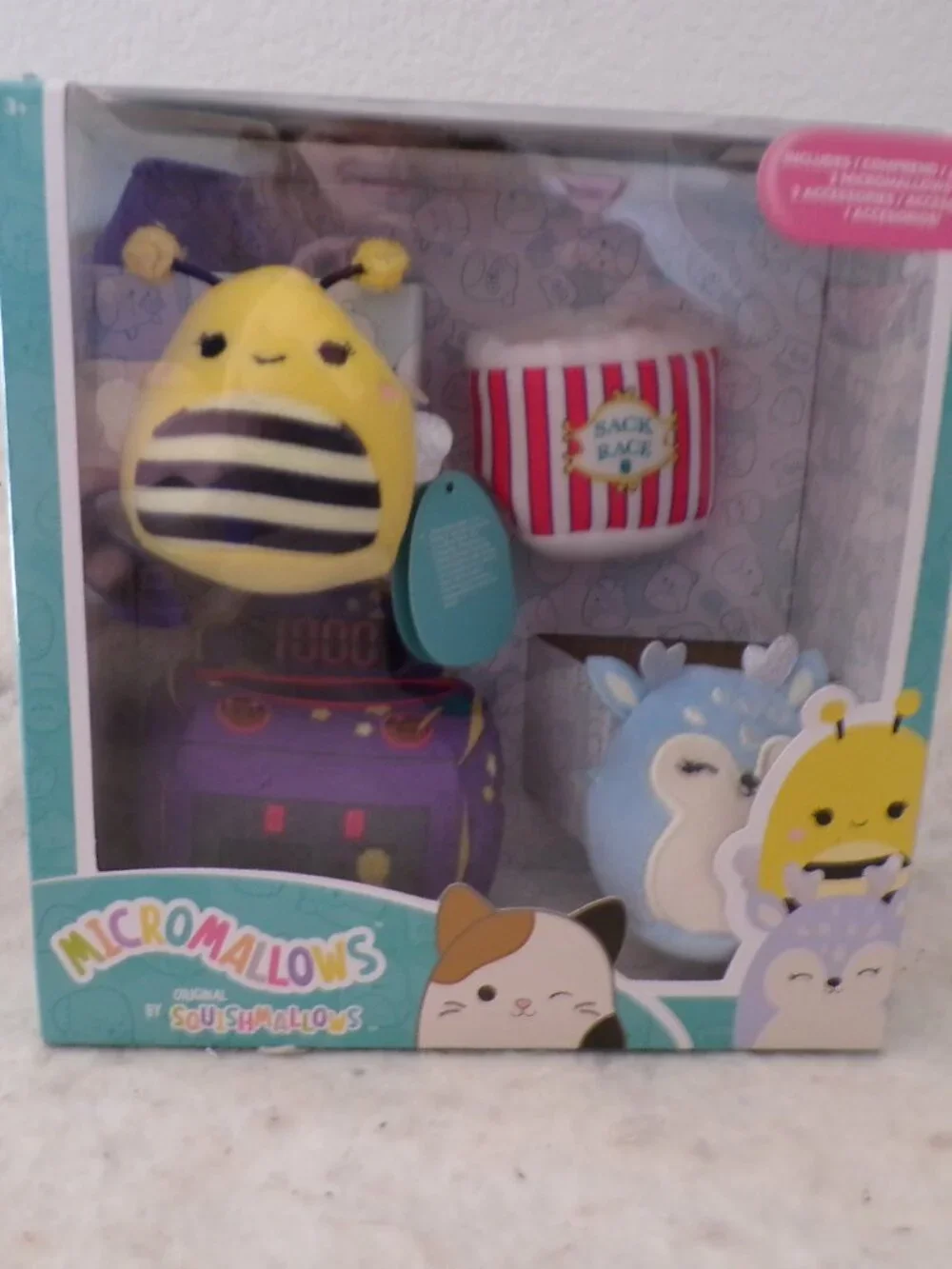 Micromallows Squishmallows Original 2 Micromallows Arcade Game Sack Race New
